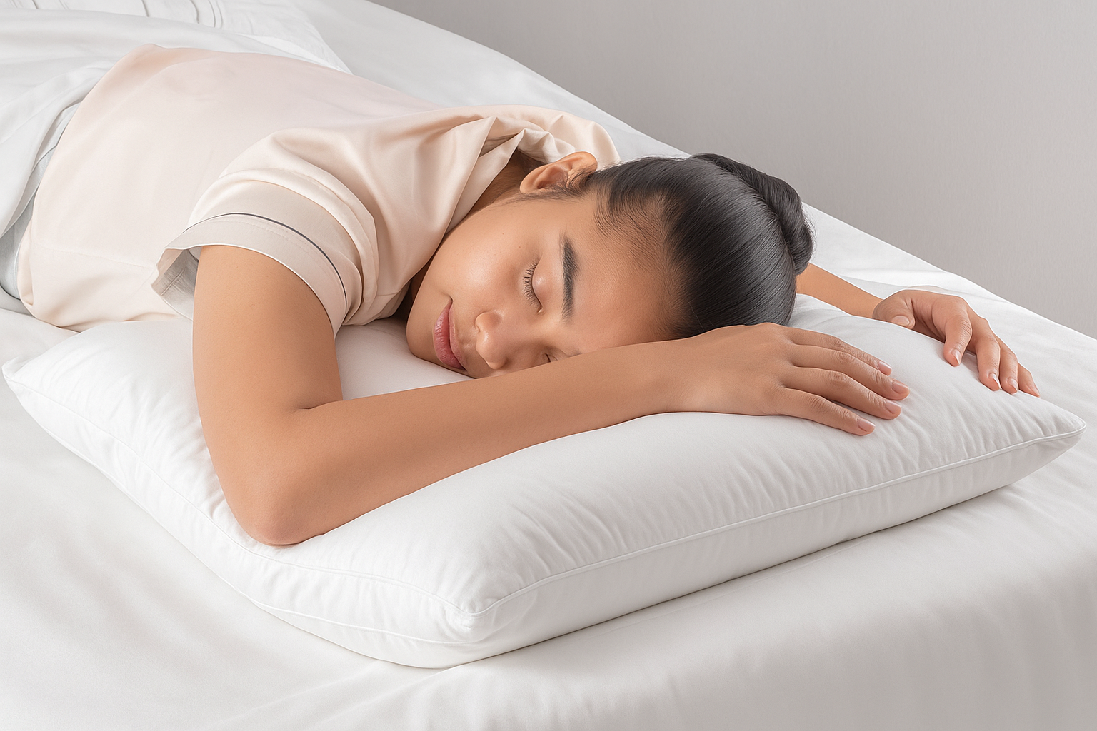 Luxury Box-Style Hotel Pillows – Egyptian Cotton & Hollowfibre Fill