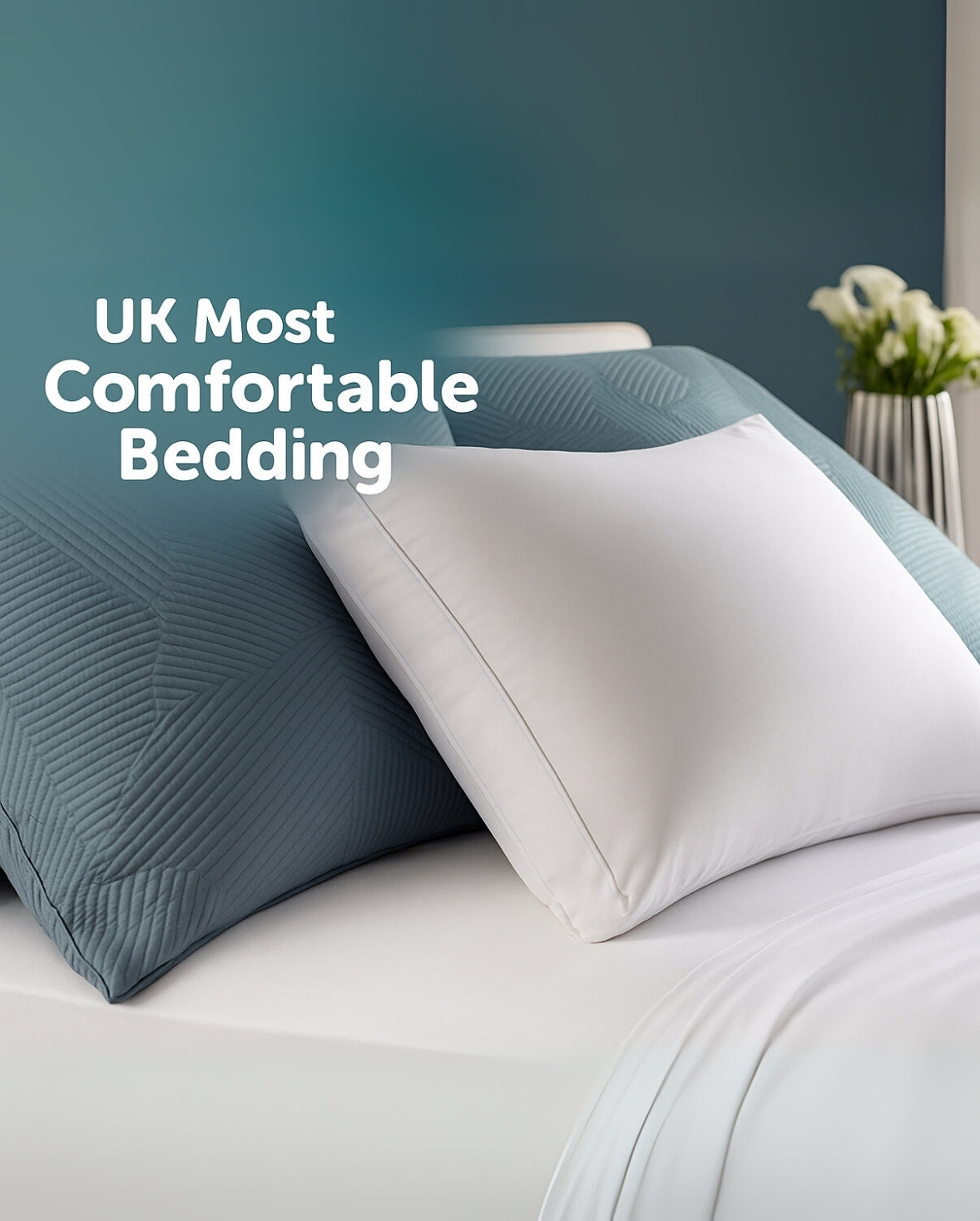 Luxury Box-Style Hotel Pillows – Egyptian Cotton & Hollowfibre Fill